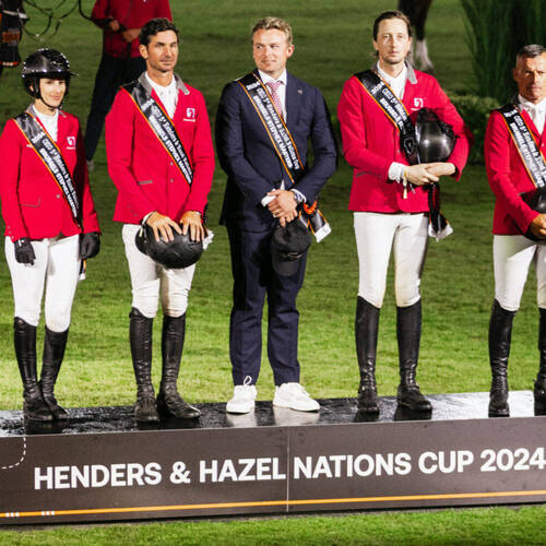 Switzerland wins the CSIO 5* Henders & Hazel Nations Cup, Belgium takes second place