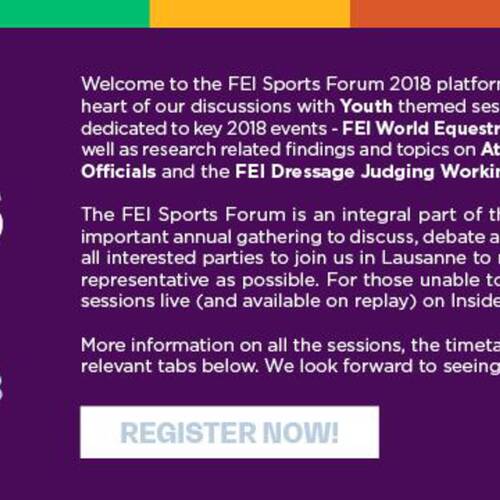 FEI SPORTS FORUM 2018