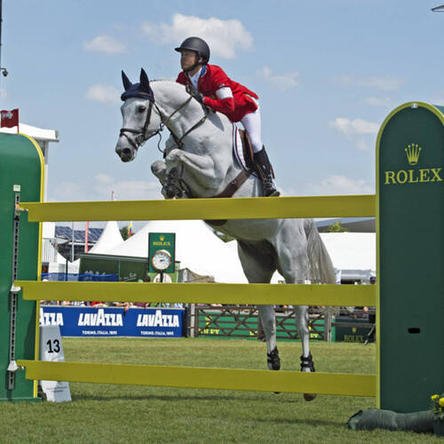Kent Farrington and “Uceko”, winners of the “Prize of North Rhine-Westphalia”, the third and last qualifier for the “Rolex Grand Prix” on Sunday