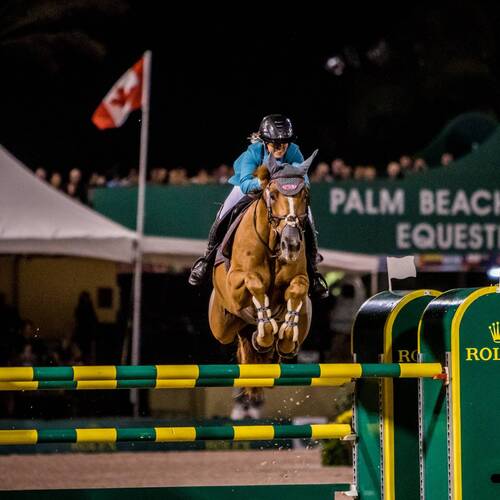 Danielle Goldstein Scores a Victory in $384,000 Rolex CSI 5* Grand Prix at 2018 WEF