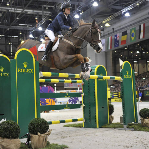 BRAZIL’S PEDRO VENISS DELIGHTS THE SWISS CROWD TO WIN THE ROLEX GRAND PRIX AT CHI GENEVA