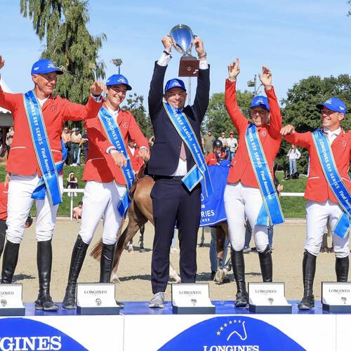 Switzerland gave their fans plenty to cheer about when they emerged victorious in the Longines EEF Series Final on home turf in Avenches. France was second while Germany took third.
