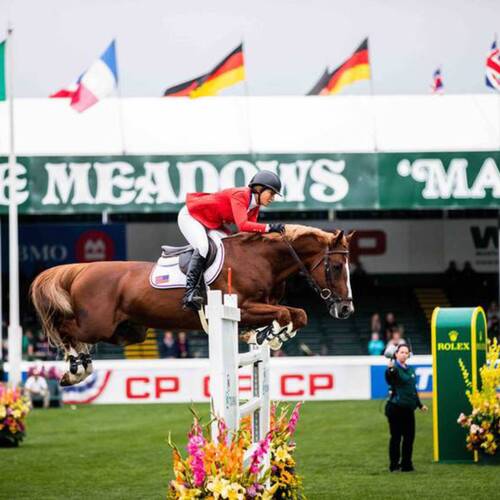 Beezie Madden and Darry Lou won  the Rolex Grand Prix of Spruce Meadows