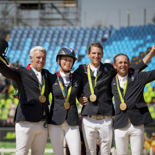 FIGHTING FRENCH FLY TO VICTORY IN OLYMPIC TEAM JUMPING FINAL
