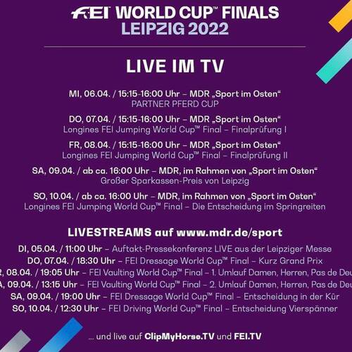 Get ready for history to be made! FEI World Cup Finals 2022