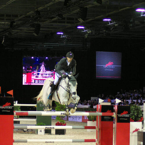 Paris cheers Kevin and Silvana on winning the Grand Prix Gucci at Gucci Paris Masters Sunday, 08 December 2013