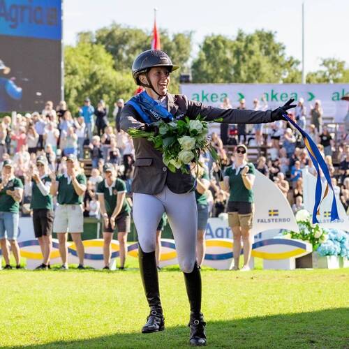 Sandra Auffarth won the Agria Falsterbo Grand Prix in glorious sunshine