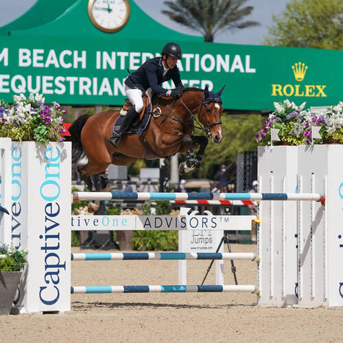 Fantastic Finish for Harrie Smolders and Monaco to Win the $73,000 CaptiveOne Advisors 1.50m Classic CSI5* at 2021 WEF