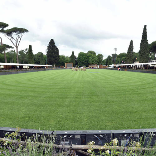Moments during the course walk of the prestigious Nations Cup in Rome