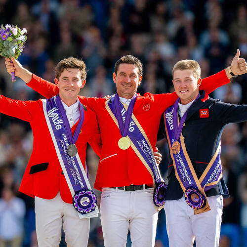 FEI Jumping World Championship Aachen 2026: Guerdat, Spits and Charles. The Medallists in Their Own Words