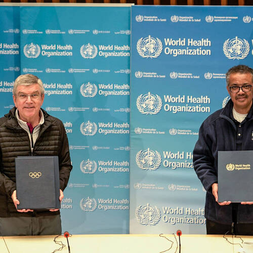 IOC AND WHO STRENGTHEN TIES TO ADVOCATE HEALTHY LIFESTYLES