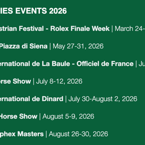 THE ROLEX SERIES HEADS TO ROME FOR THE 100TH EDITION OF THE CSIO ROMA PIAZZA DI SIENA