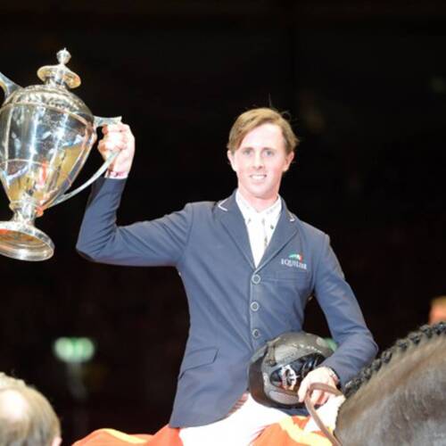 Britain's Ben Maher claimed success in the grand prix final of the London International Horse Show at Olympia.