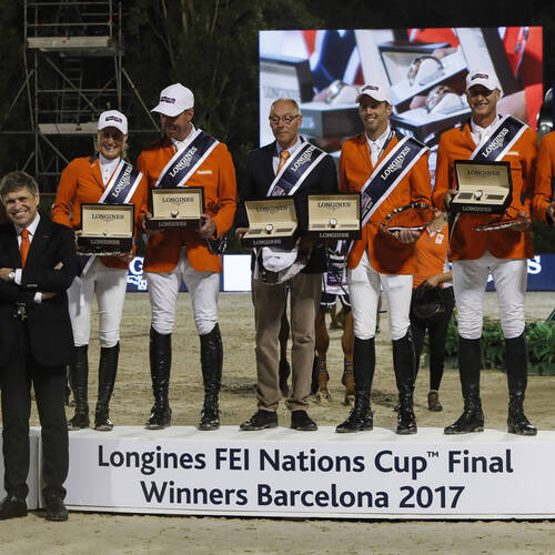 The Netherlands, Champions of the Longines FEI Nations Cup