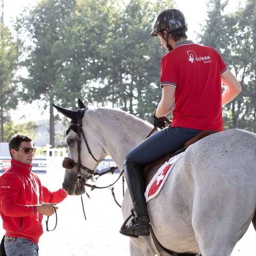 Martin Fuchs rises to the top after thrilling second day