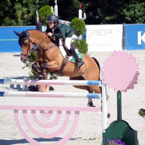 Irish teenagers new kings of European Show Jumping as Harry Allen and Kate Derwin win individual Gold and Silver in Hungary