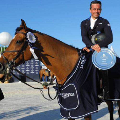 JULIEN EPAILLARD, PRINCE OF RAMATUELLE at the Athina Onassis Horse Show