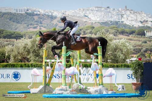 Laura Kraut and Casco Bay won the CSI3* Grand Prix in Vejer de la Frontera. Photo © Moisés Basallote.