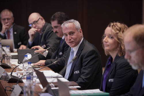 Photo caption: The FEI Board held its in-person meeting today in Moscow (RUS). FEI Liz/Gregg