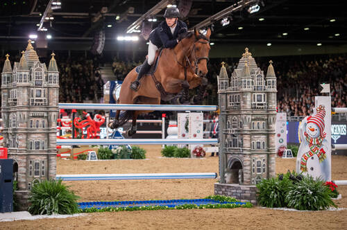 Harry Charles (GBR) & Stardust - THE LONGINES FEI JUMPING WORLD CUP™ - The London International Horse Show 2021 - ExCel London - 19 December 2021