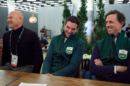 Happiness! (IJRC President François Mathy Jr, Steve Guerdat (SUI) and Ben Maher (GB))