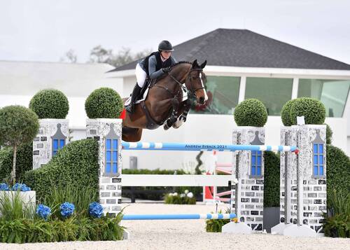 Kady Abrahamson and Any won the $75,000 WEC – Ocala Grand Prix 1.50m.  Photo by Andrew Ryback Photography