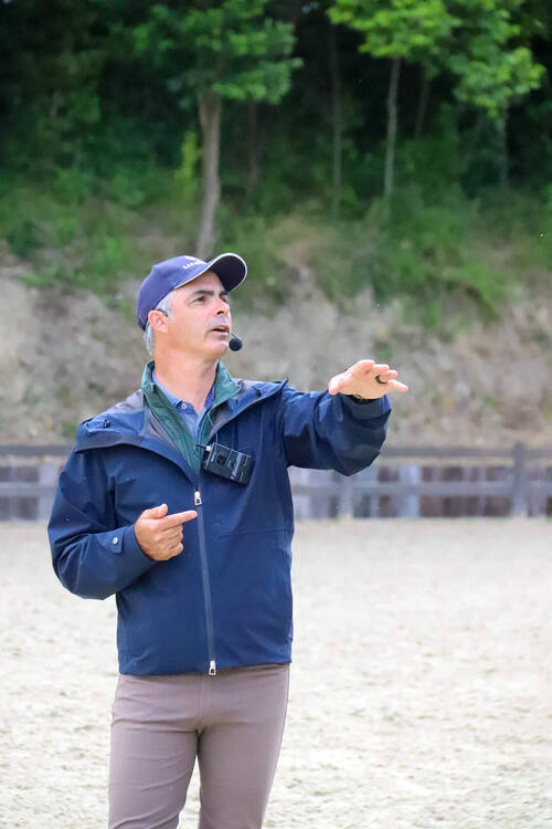 Rodrigo Pessoa during the two-day clinic
