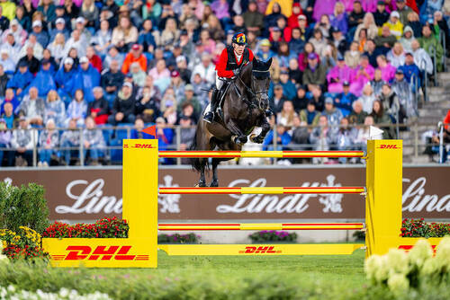 Marcus Ehning (GER) rides Coolio 42. Photo Credit: FEI/Benjamin Clark