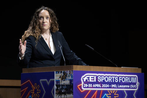 FEI Sports Forum 2024Session 4 - FEI Championships ReviewÁine Power - FEI Deputy Legal Director© FEI/Richard Juilliart