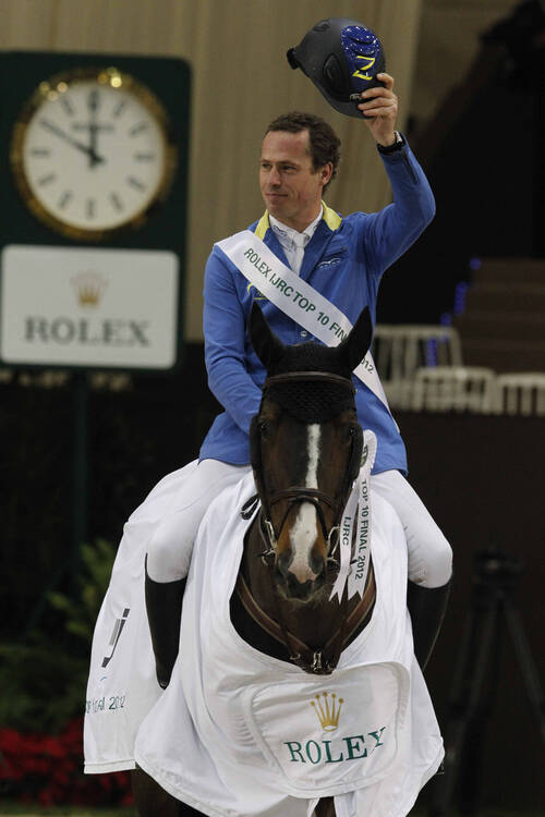 Christian Ahlmann and Taloubet ZTop 10 Rolex IJRCGeneve,7th dec.2012ph.IJRC/StefanoGrasso