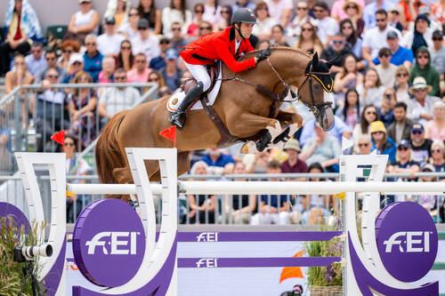 LONGINES FEI Jumping European Championship A Coruña 2025™Gilles Thomas (BEL) riding Ermitage Kalone during the Longines FEI Jumping European Championship - Third Competition - Individual Final - Round A at the Longines FEI Jumping European Championship A Coruña 2025Photo Credit: FEI/Benjamin Clark