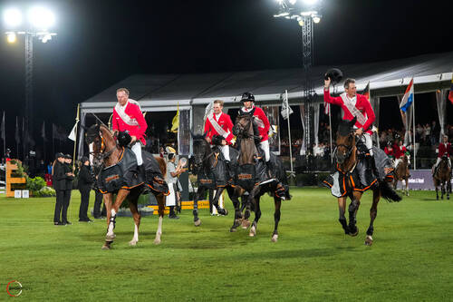 22/08/2023 ; Brussels ; Stephex Brussels Masters ; presentation ; nations cup ; 184, Chaccos Light, Tebbel Maurice ; 723, Dorette, Wargers Jana ; 332, Killer Queen Vdm, Deusser Daniel ; 387, Mandato van de Neerheide, Ahlmann Christian ; Sportfot