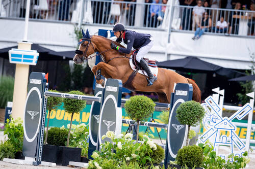 Longines FEI Jumping Nations Cup™ 2022 Rotterdam NEDKevin Staut of France on Scuderia 1918 Viking d’La Rousserie June 24, 2022.