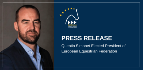 Quentin Simonet Elected President of European Equestrian Federation