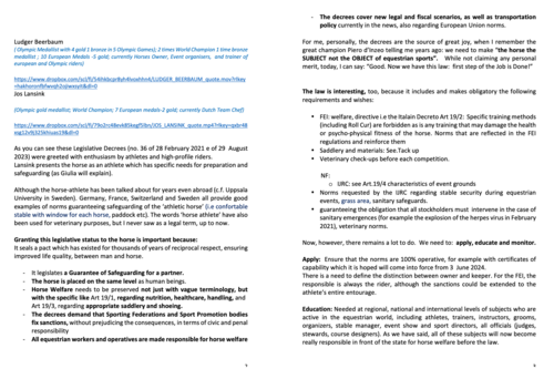 The Athletic Horse as Subject Feb 2024 pag 2 and 3