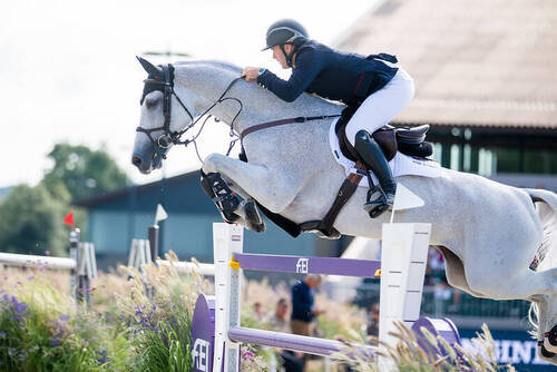 Donald Whitaker (GBR) riding Millfield Colette. Photo Credit: FEI/Benjamin Clark