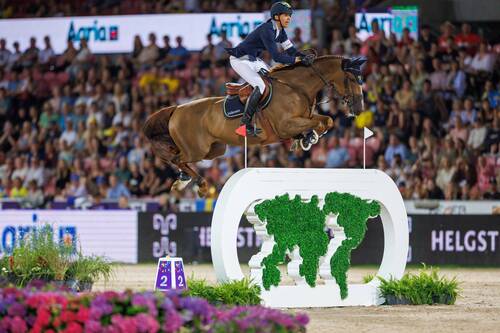 HERNING  - ECCO FEI World Championships 2022VON ECKERMANN Henrik (SWE), King EdwardFEI World Jumping Championship - Individual - Second Competition - Round 2Agria FEI World Jumping Championship presented by HelgstrandHerning, MCH Messecenter12. August 2022© www.sportfotos-lafrentz.de/Stefan Lafrentz