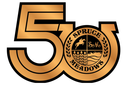SPRUCE MEADOWS 50TH ANNIVERSARY LOGO