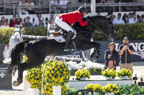 Longines FEI Jumping Nations Cup™Final(Final Competition)WATHELET Gregory BEL rides  IRON MAN VAN DE PADENBORRE on 2 nd October 2022FEI / Richard Juilliart