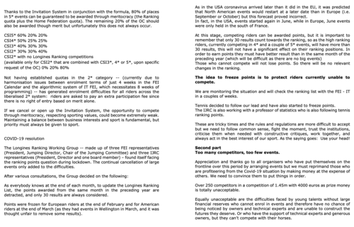 STATEMENT FROM THE IJRC ON THE RANKING LIST AND INVITATION SYSTEM 2