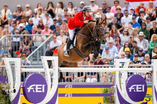 LONGINES FEI Jumping European Championship A Coruña 2025™Richard Vogel (GER) riding United Touch S during the Longines FEI Jumping European Championship - Third Competition - Individual Final - Round A at the Longines FEI Jumping European Championship A Coruña 2025Photo Credit: FEI/Benjamin Clark