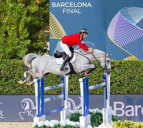 Longines League of Nations™ Final 2026 - Barcelona (ESP)  Richard Vogel (GER) rides Claudio during the Longines League of Nations Final in Barcelona (ESP) on 4 October 2026  © FEI/Leanjo de Koster