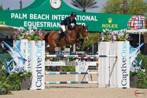 Fantastic Finish for Harrie Smolders and Monaco to Win the $73,000 CaptiveOne Advisors 1.50m Classic CSI5* at 2021 WEF