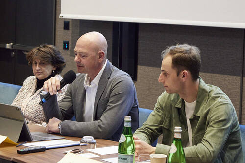 IJRC President François Mathy Jr, IJRC Director Eleonora Ottaviani and IJRC Board Member Richard Vogel.