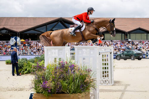 LONGINES FEI Jumping European Championship A Coruña 2025™Gilles Thomas (BEL) riding Ermitage Kalone during the Longines FEI Jumping European Championship - Third Competition - Individual Final - Round A at the Longines FEI Jumping European Championship A Coruña 2025Photo Credit: FEI/Benjamin Clark