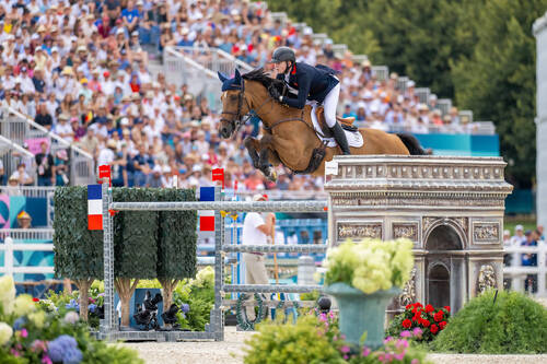 Harry Charles (GBR) riding Romeo 88 during the Show Jumping Team - Final at the Chateau de Versailles for the Paris 2024 Olympic Games.     Photo Credit: FEI/Benjamin Clark