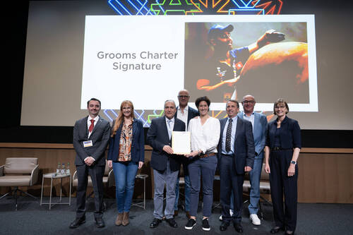 FEI Sports Forum 2024  Grooms Charter Signature  © FEI/Richard Juilliart