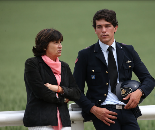 Eleonora Ottaviani President of the Young Riders Academy with Giampiero Garofalo 