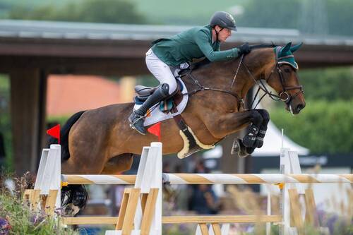 Daniel Coyle (IRL) and Legacy during the Longines FEI Jumping European Championship 2025 in A Coruña (ESP). © FEI/ Benjamin Clark